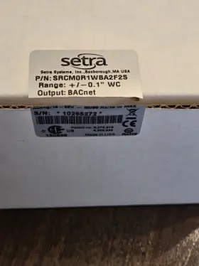 SRCM0R1WBA2F2S SETRA Srcm Pressure Monitor Laboratories Hvac