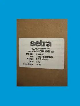 231GRS3AJD10 SETRA SYSTEMS Differential Pressure Transducer