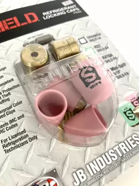 B19-258 SHIELD Refrigerant Locking Cap Pack #3
