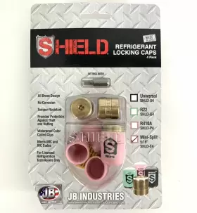 B19-258 SHIELD Refrigerant Locking Cap Pack