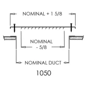1050-24X12 SHOEMAKER Air Grille Spacing #3