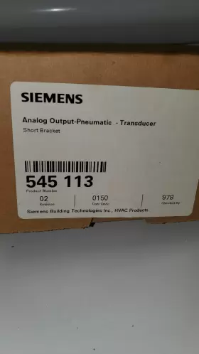 545-113 SIEMENS Analog Pneumatic Transducer Mount #2