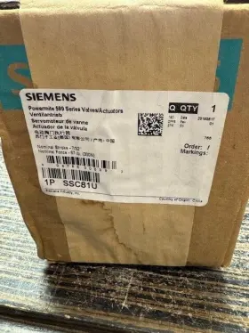 SSCU81U SIEMENS Hvac Actuators Valves Powermite