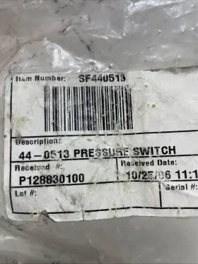 440-513-000 SLANT FIN Air Pressure Switch