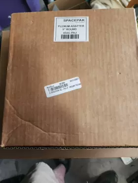 45AC-PAJ SPACEPAK Plenum Round Sheet Adapter Box