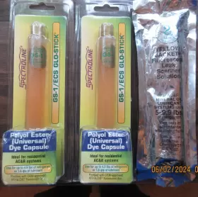 GS-1 SPECTROLINE Ecs Glo Stick Dye Freon Leak Detection