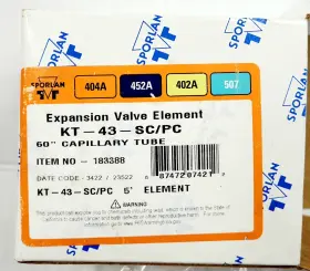 183388 SPORLAN Thermostatic Expansion Valve Repair Box Kit