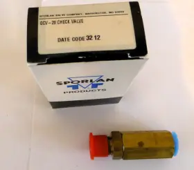 960057 SPORLAN Check Valve Hussmann Prepaid