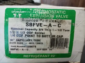 108673 SPORLAN CONTROLS Thermostatic Expansion Valve