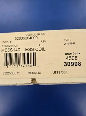 ME6S140 SPORLAN Parker Solinoid Valve Coil Odf
