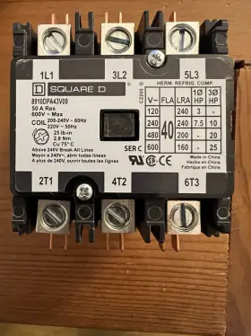 8910DPA53V09 SQUARE D Contactor Pole Coil