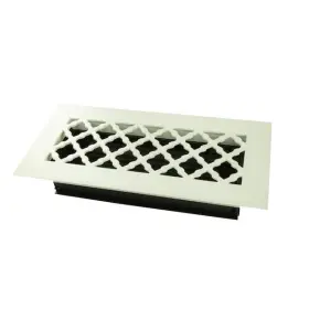 841995100128 STEELCREST Steel Floor Register Powder Coat
