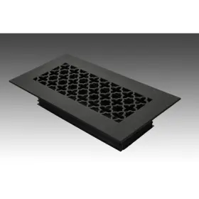 TVI12X4SBKN STEELCREST Victorian Powder Coat Steel Floor Vent