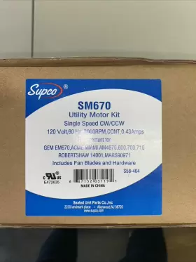 GSM670 SUPCO Fan Motor Cw Ccw Utility Kit