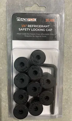 SFL1410 SUPCO Safety Locking Gas Cap Pak Hvac Refrigerant