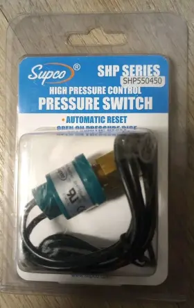 SHP550450 SUPCO High Pressure Control Switch Auto Close