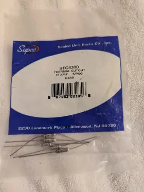 STC4300 SUPCO Thermal Cutout Pack Hvac Heater Baseboard