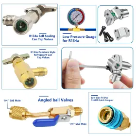 SWAKUTA-C022 SWAKUTA Refrigerator Freon Recharge Bullet Kit #3