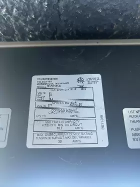 G1G5105N TASKMASTER Electric Heater Volt Horizontal Fan Unit #2