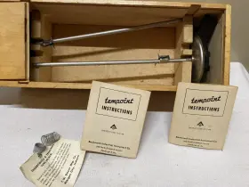 10-C-49 TEMPOINT Bacharach Thermometer Wood Stem Dials Nos #2