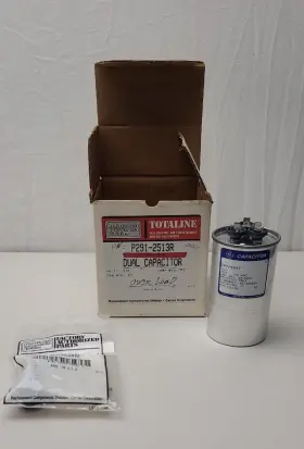 P291-2513R TOTALINE Carrier Round Dual Capacitor Mfd Overload