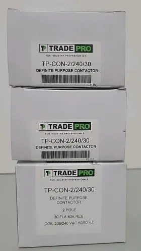 TP-2-240-30 TRADEPRO Pole Contactor Amp Definite