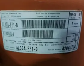 COM07040 TRANE Compressor Hermetic