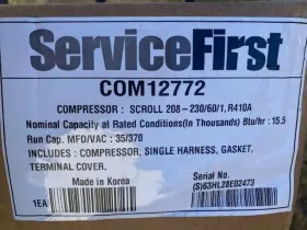 COM12772 TRANE Scroll Compressor