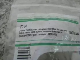 FC-74 TRUE-START CARRIER Furnace Pilot Burner #2