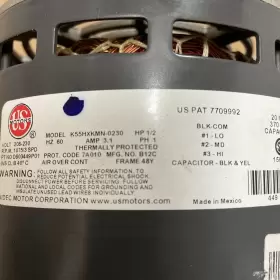 D803449P01 US MOTORS Blower Motor #2