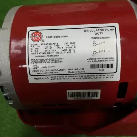 3260 US / NIDEC Water Circulating Pump Motor Phase Rpm Volt