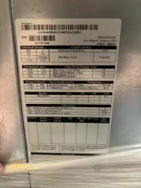 UVH048S WATER FURNACE Heat Pump Tons Geothermal #3