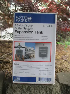 HTEX-15 WATER WORKER Boiler Expansion Tank Gallon