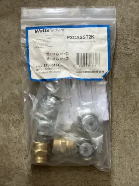 PXCASST2K WATTS Radiant Coupling Pex Kit