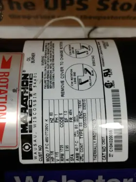 SPM-15-1 WEBSTER Supply Pump Motor Voltage #3