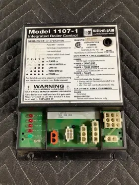 1107-1 WEIL-MCLAIN Control Module Second Purge Cgi Cgs Cgt