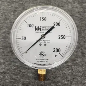 4CTS-1-300-4L-PO WEISS Filled Water Pressure Gauge
