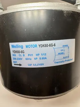 YDK60-6G-6 WELLING Fan Motor #2