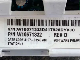W10671332 WHIRLPOOL Washer Control Board #2