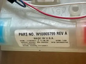 W10869799 WHIRLPOOL Washer Water Inlet Valve #2