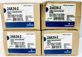 24A34-2 WHITE RODGERS Electric Fan Heat Sequencer