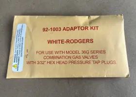 92-1003 WHITE-RODGERS Adapter Combination Gas Valves Kit