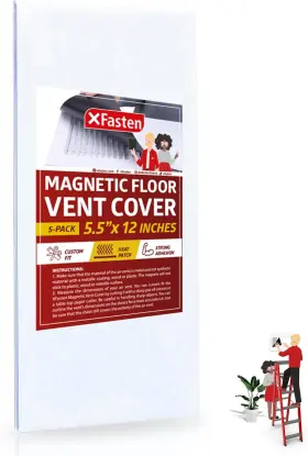 MV12P5 XFASTEN Magnetic Register Vent Cover Ceiling Sidewall