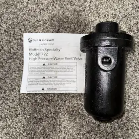 401494 XYLEM HOFFMAN BELL GOSSETT High Vent Valve Water Gauge