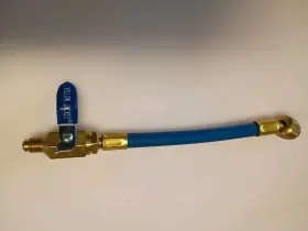 25601 YELLOW JACKET Flare Ball Valve Set Freon Ac Adapter