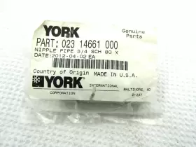 023-14661-000 YORK Johson Nipple Pipe Sch