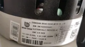 ZWK702D0556401 ZHONGSAN BROAD-OCEAN Ecm Motor