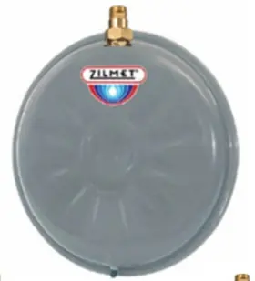ZFT18C ZILMET Flat Round Hydronic Tank Npt Connection Union