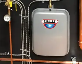ZFT8R ZILMET Flat Hydronic Tank Npt Connection #3