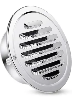 HU-ZONON-7957 ZONON Round Soffit Air Vent Screen Mesh Steel